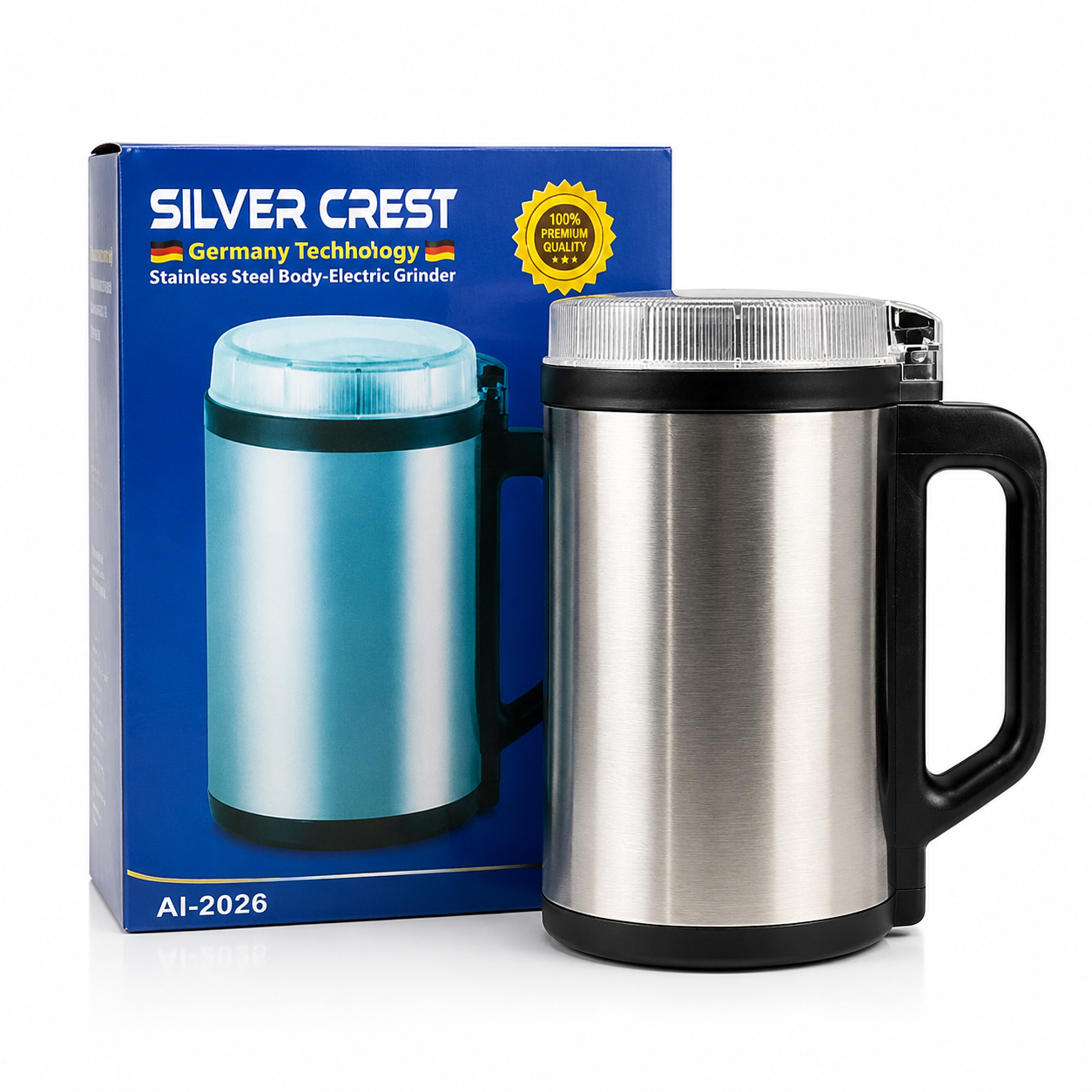 SILVER CREST 5500W Electric Grinder | Stainless Steel